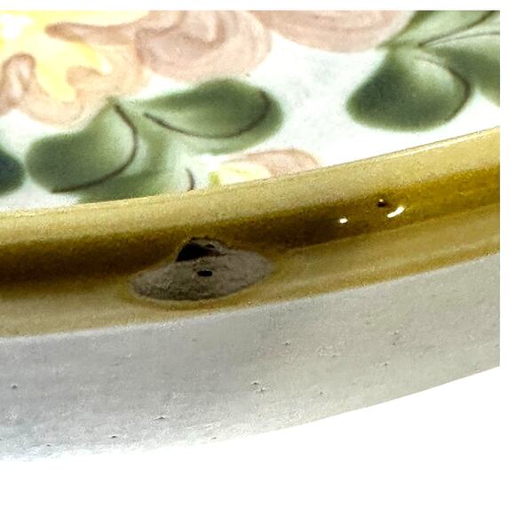 Louisville Stoneware Retired Yellow Country Flower 11" Salad/Serving Bowl-Rare! - Picture 6 of 7